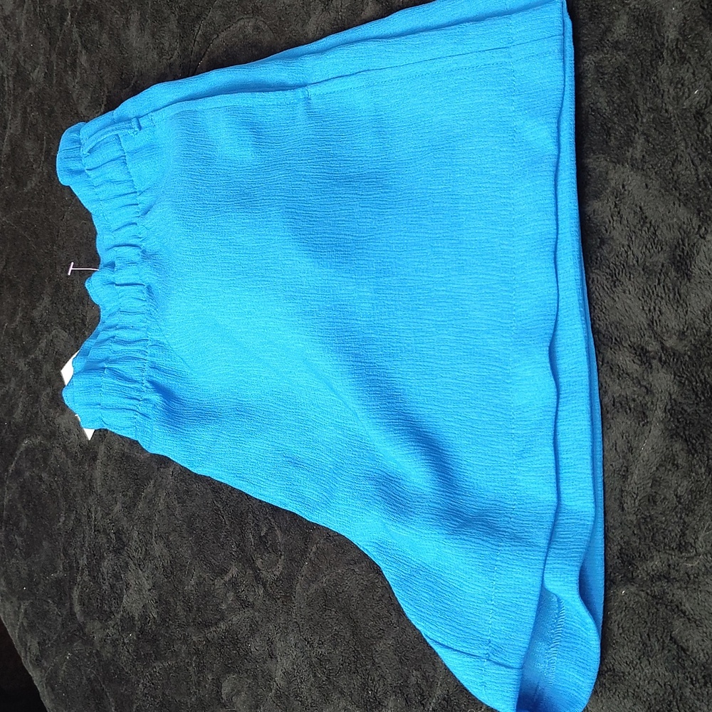 Women's Blue Shorts LOFT OUTLET WOMENS BLUE ππππ SHORTS WITH BELT WRAP - Picture 12 of 12